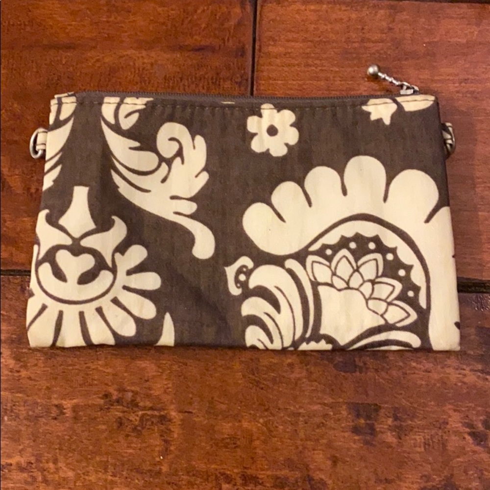 Canvas wristlet